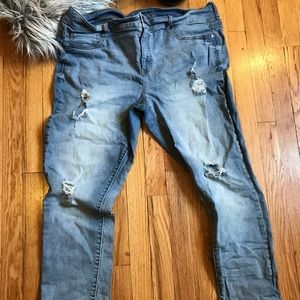 Plus Size Skinny Ripped Jeggings